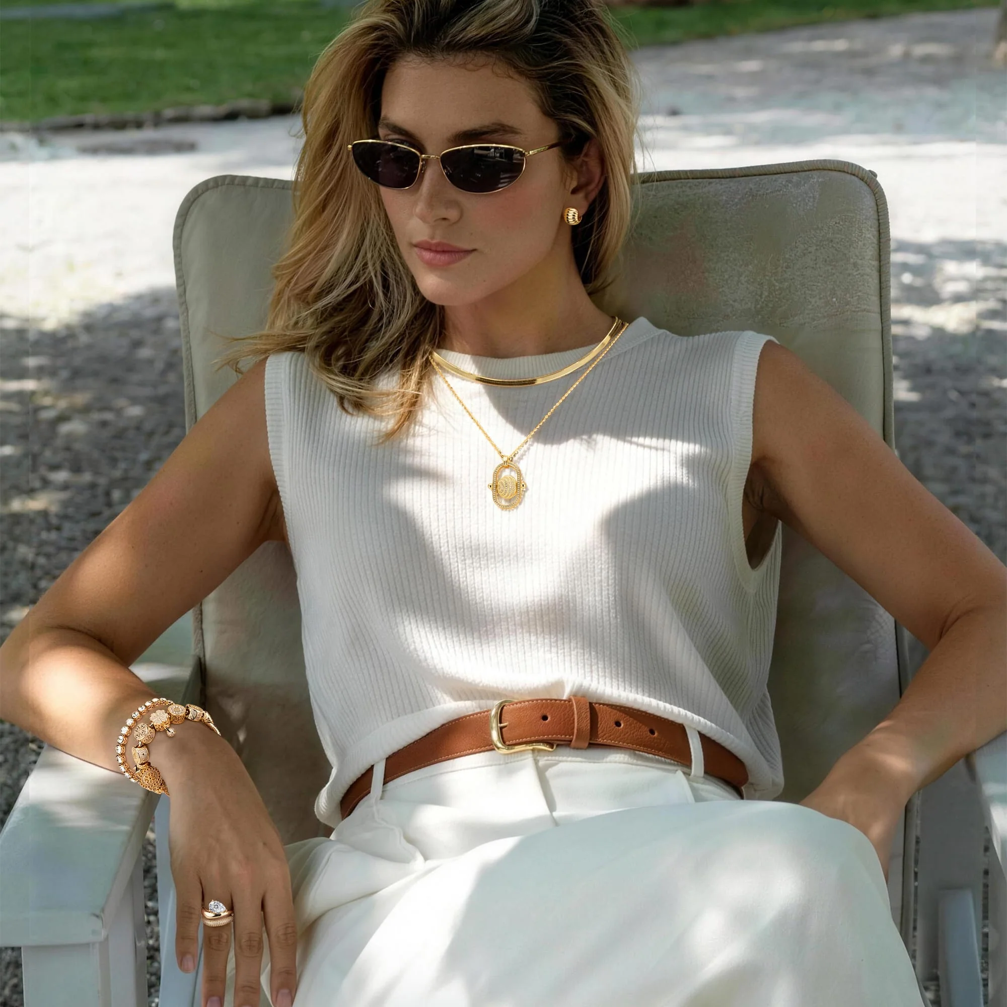 Rainbow Brilliance June Tarnish-resistant Silver Tennis Bracelet In 14K Gold Plated - Created With SWAROVSKI® Crystals - Image 5