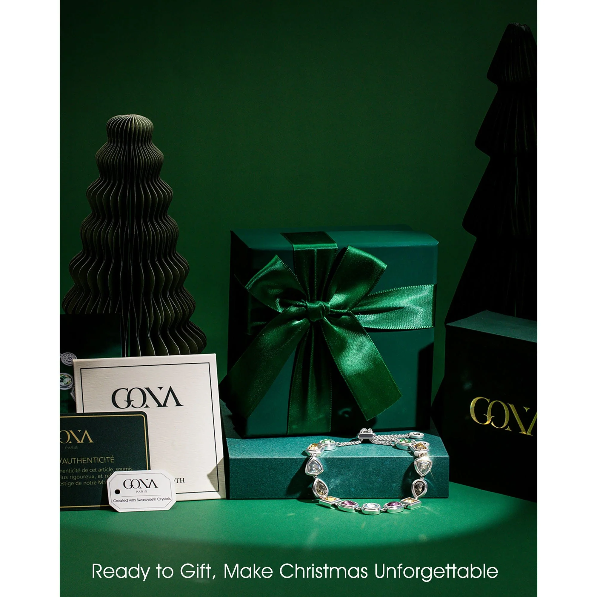 Lucky 7 Multi-Color Crystal Wish Bracelet, White Gold Plated - Handcrafted with Swarovski® Crystals, Adjustable Bolo Slider, Fits Wrist Sizes 5.6" - 8.9" - Image 12