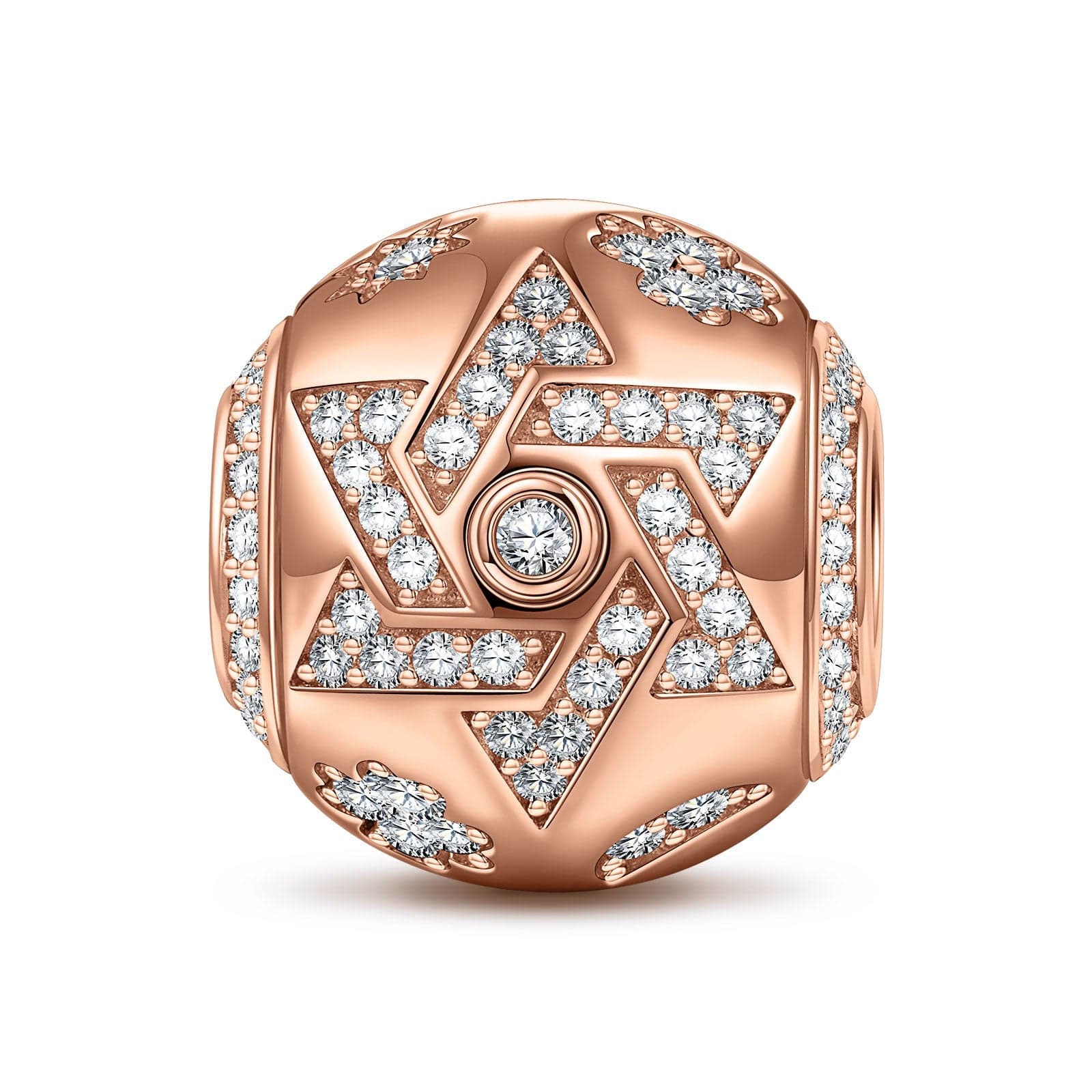 Amulet Tarnish-resistant Silver Charms In Rose Gold Plated
