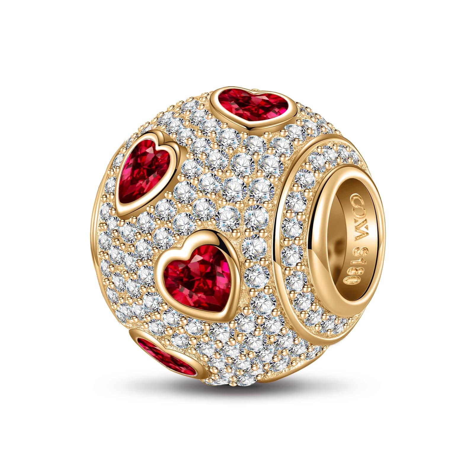 Little Sweetheart Tarnish-resistant Silver Charms In 14K Gold Plated - Image 2