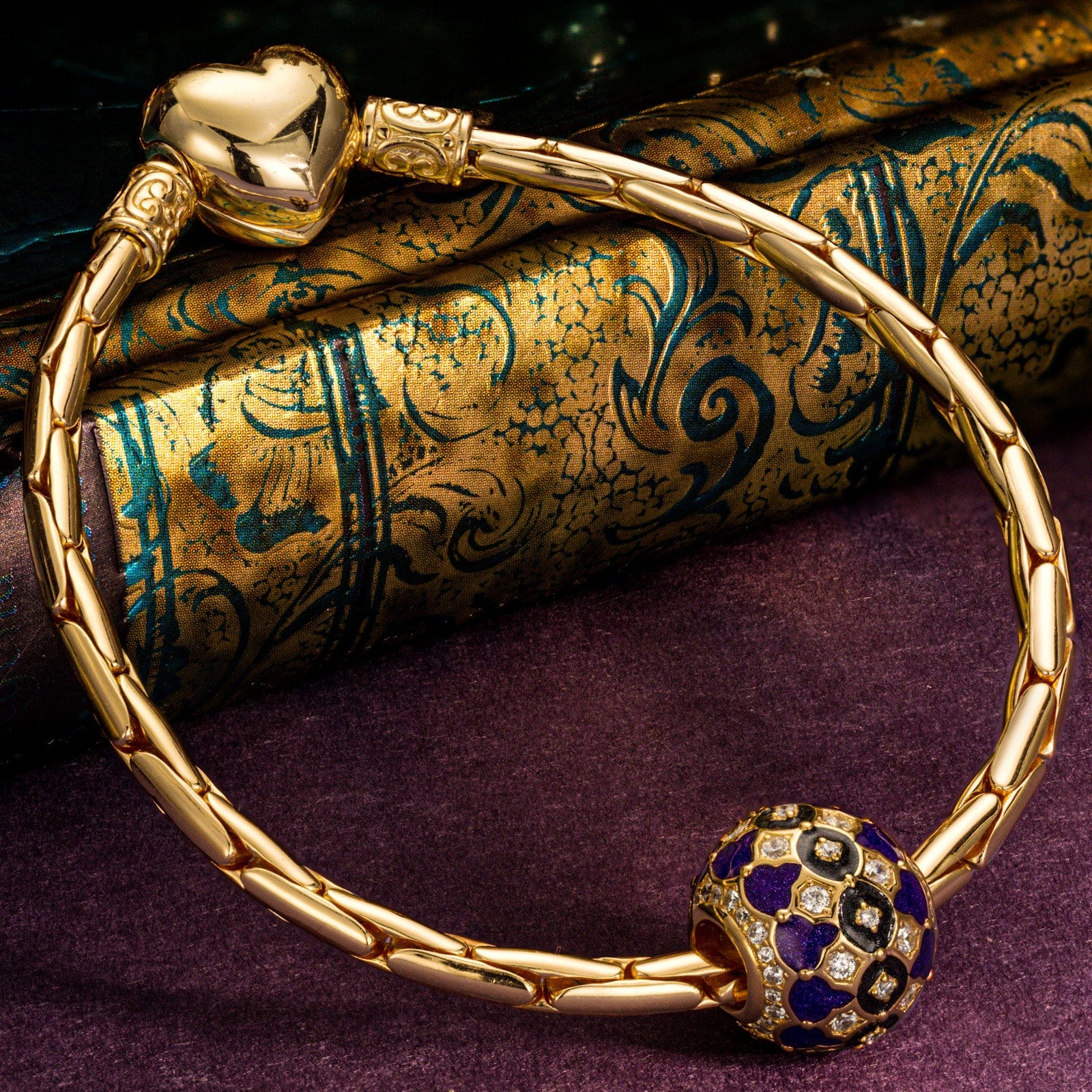 The Sunset Veranda Tarnish-resistant Silver Charms With Enamel In 14K Gold Plated - Image 2