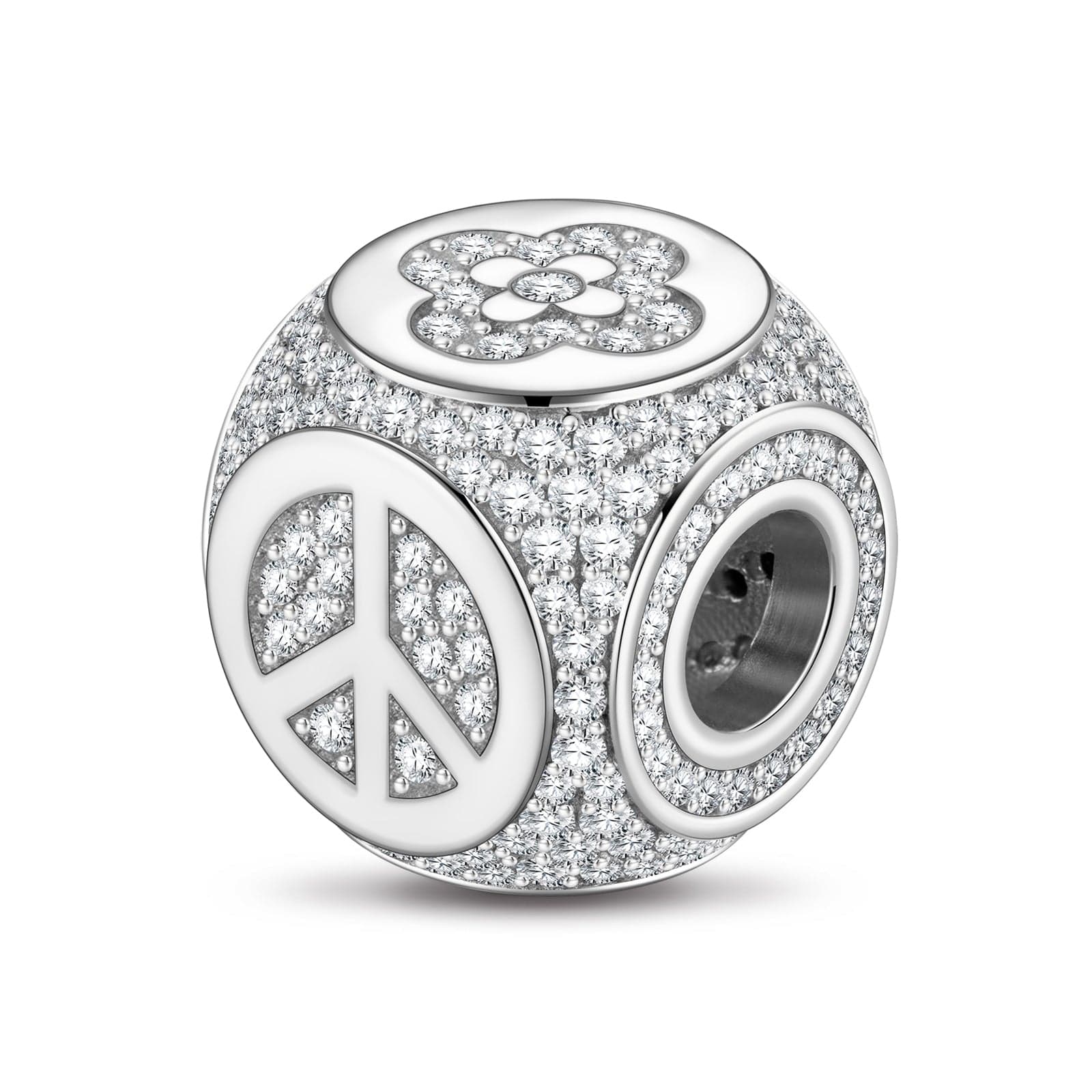 A Path to Luck Tarnish-resistant Silver Charms In White Gold Plated - Image 2
