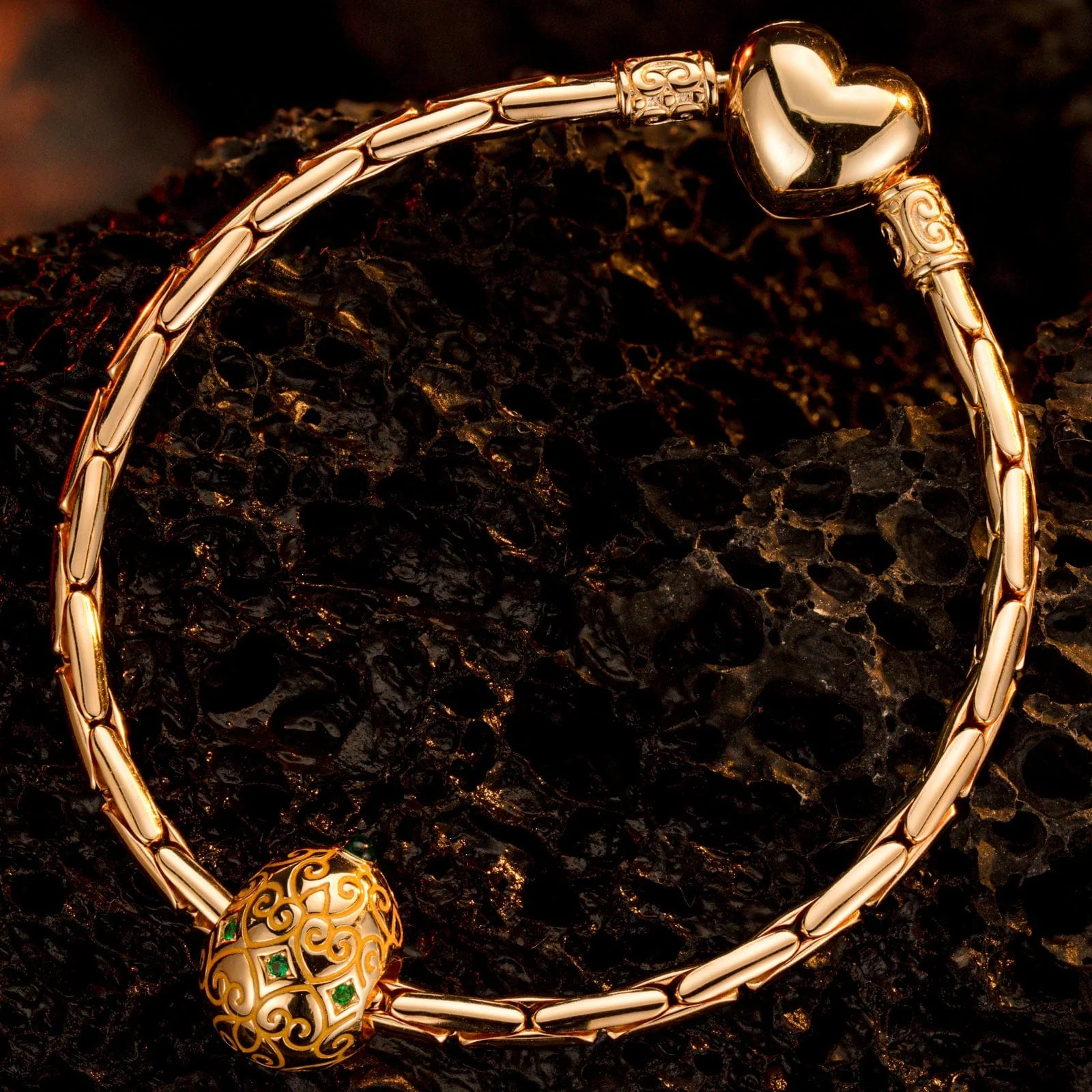 Bright Beginnings Tarnish-resistant Silver Easter Egg Charms In 14K Gold Plated - Image 3