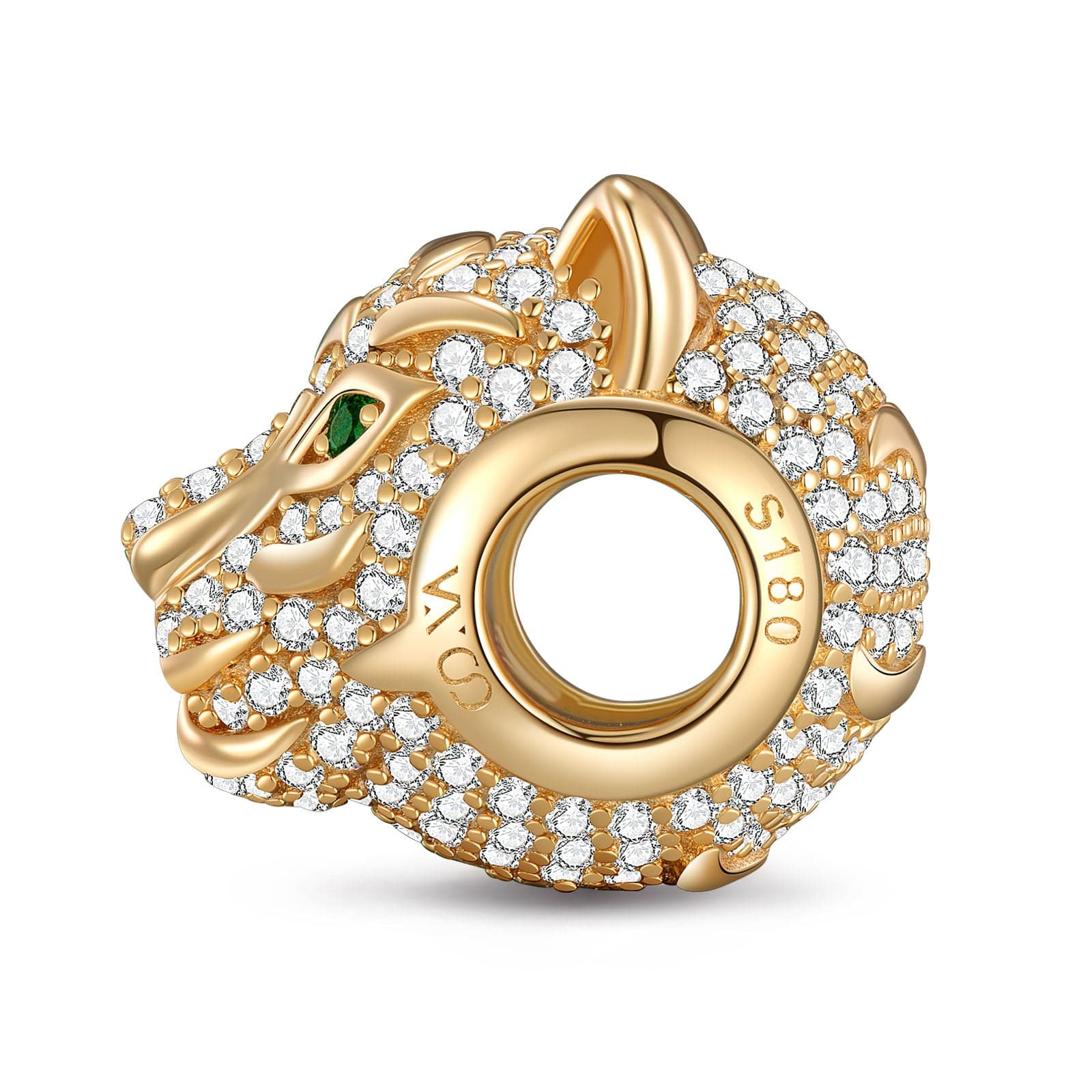 Swift Cheetah Tarnish-resistant Silver Charms In 14K Gold Plated - Image 2