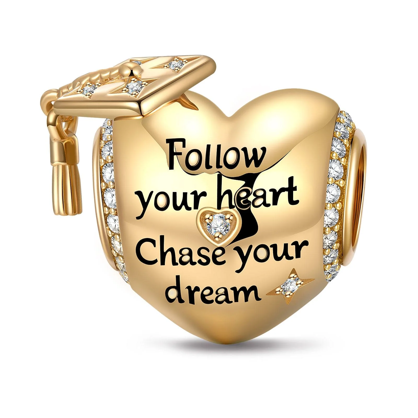 Chase Dreams Tarnish-resistant Silver Charms In 14K Gold Plated