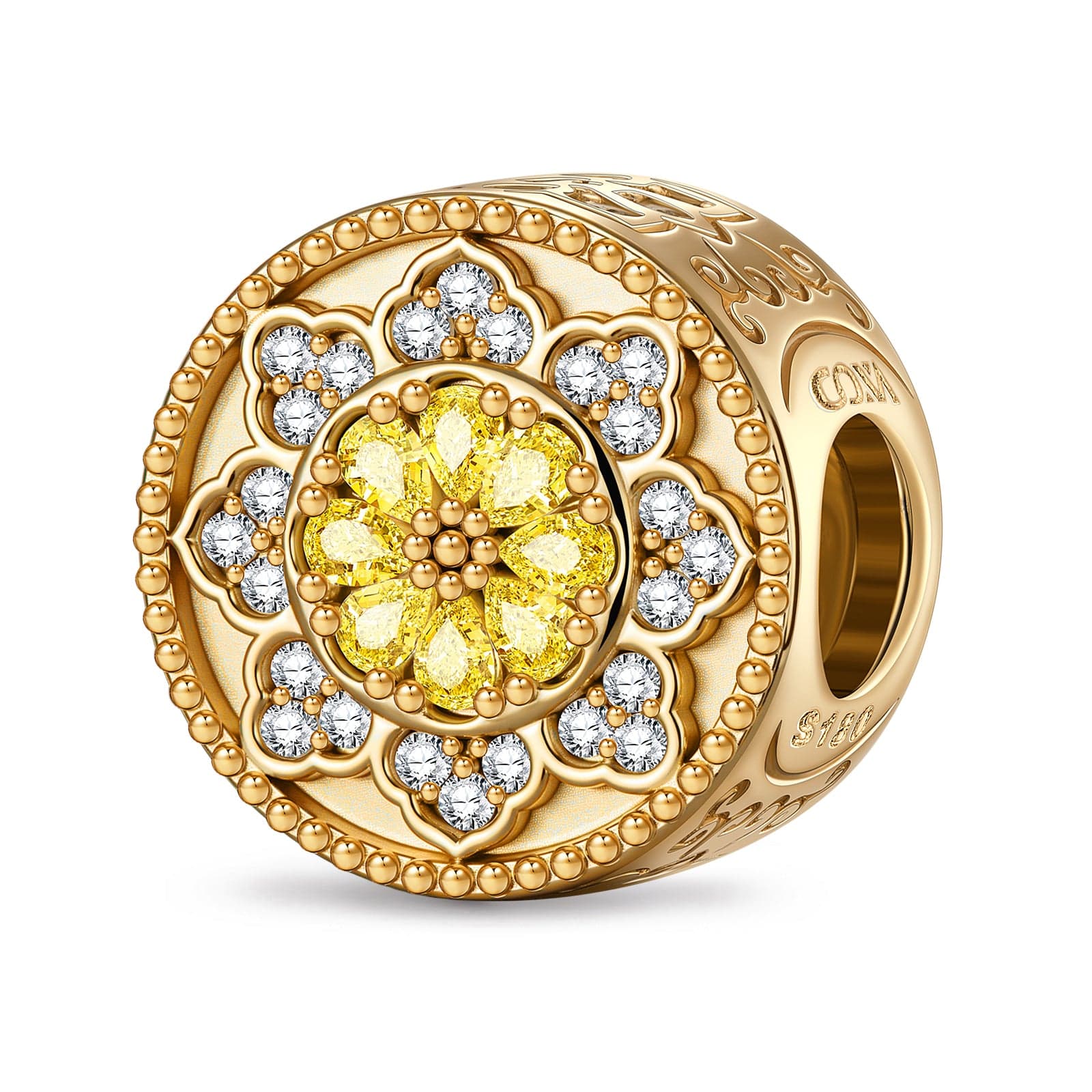 Timeless Rose Tarnish-resistant Silver Charms In 14K Gold Plated - Image 2