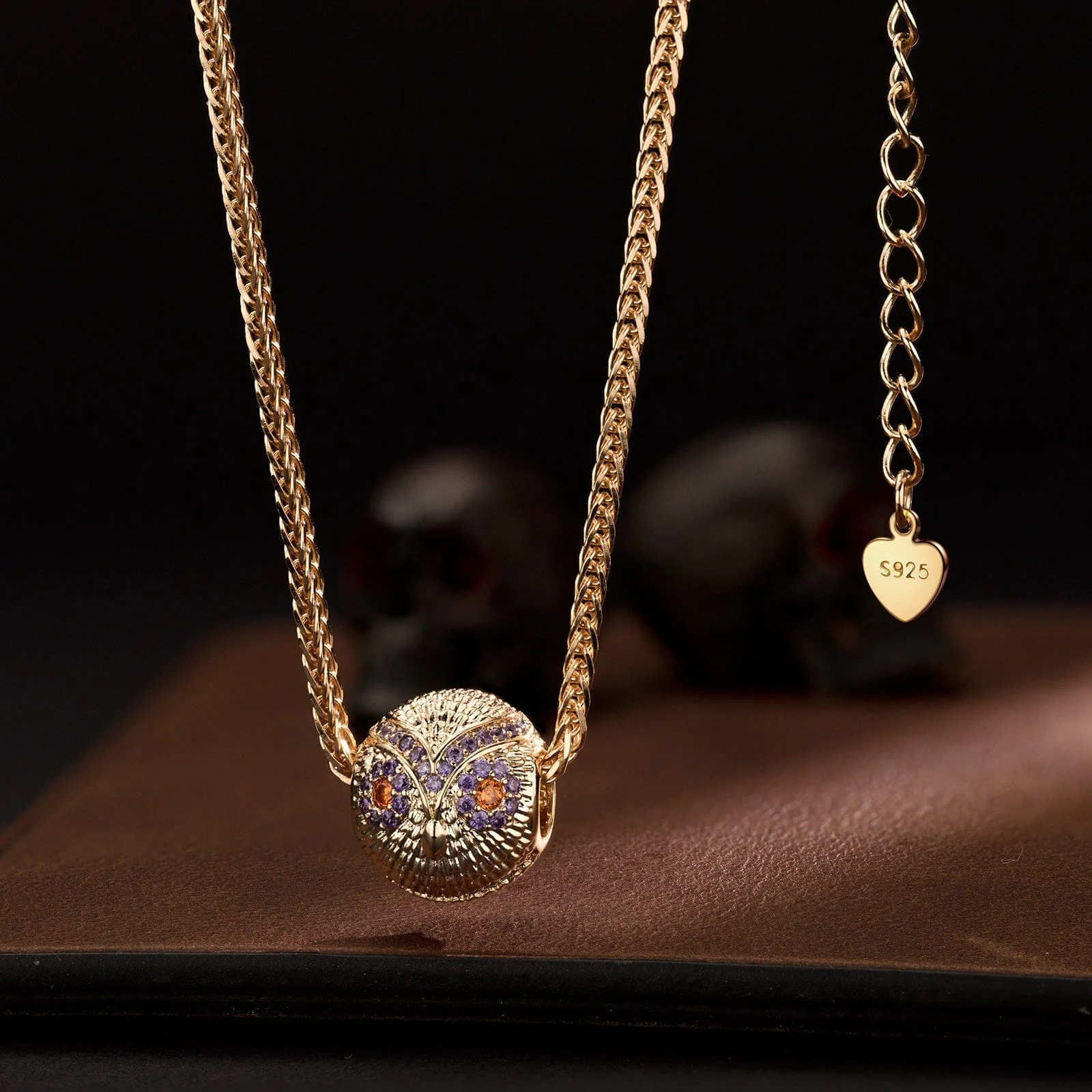 Enchanted Owl Tarnish-resistant Silver Charms In 14K Gold Plated - Image 2