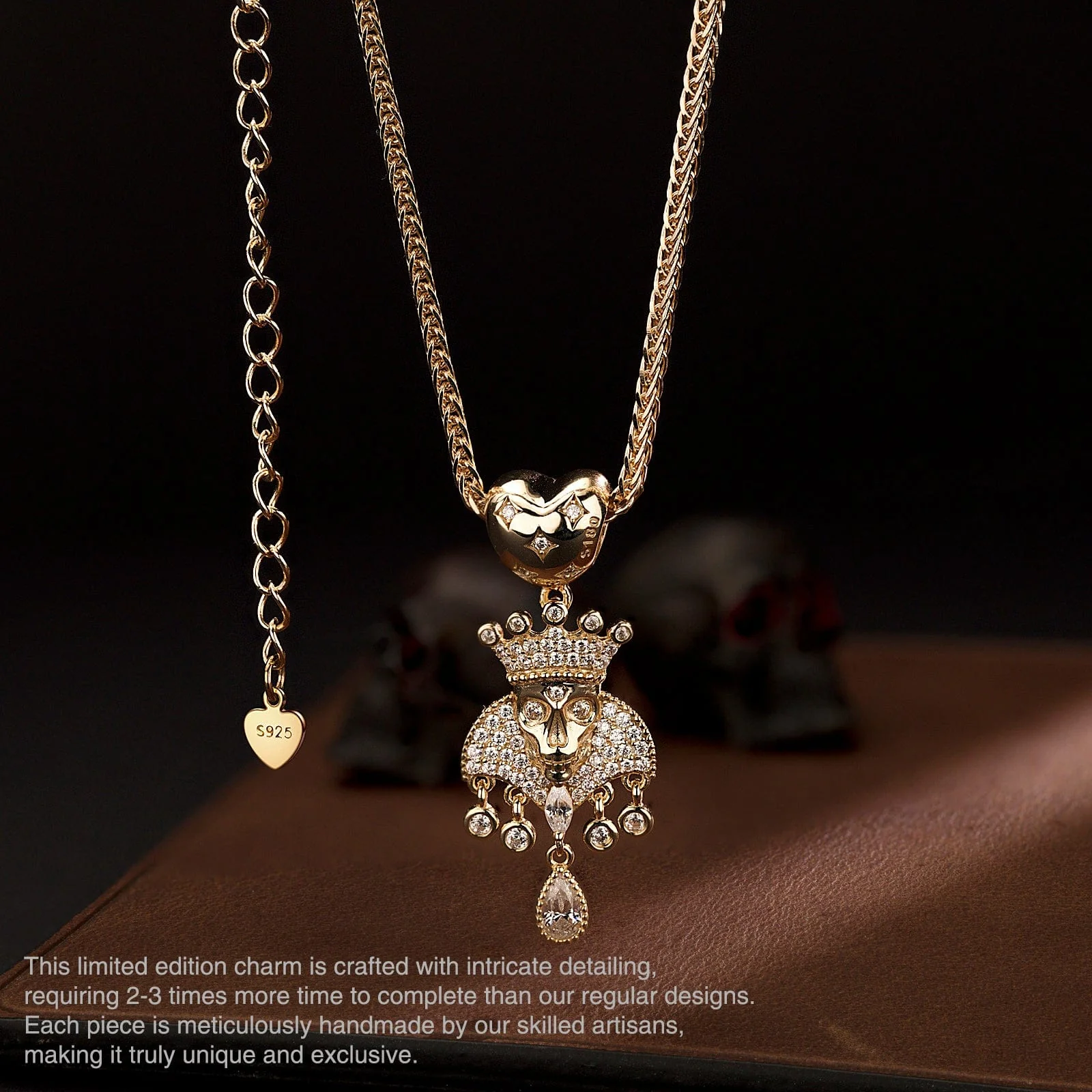 Limited Edition Flash Sale: Countess of Shadows Tarnish-resistant Silver Dangle Charms In 14K Gold Plated - Image 6