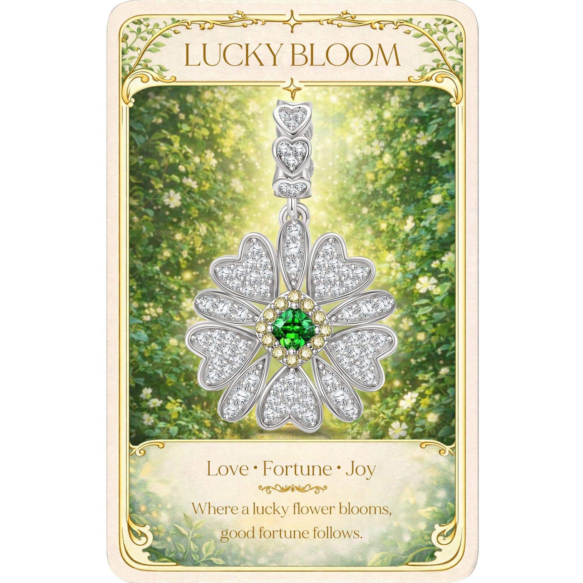 Permeating Aroma Tarnish-resistant Silver Dangle Charms In White Gold Plated - Image 2