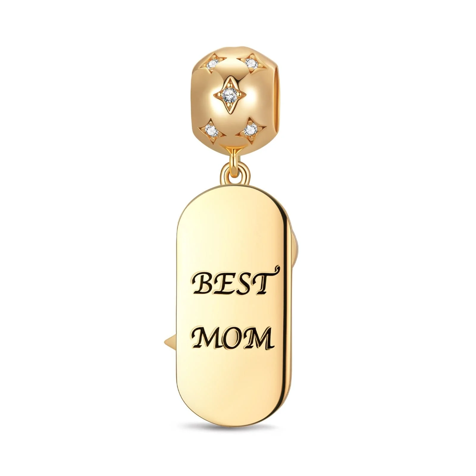 Stardust for You Tarnish-resistant Silver Dangle Charms In 14K Gold Plated - Image 2