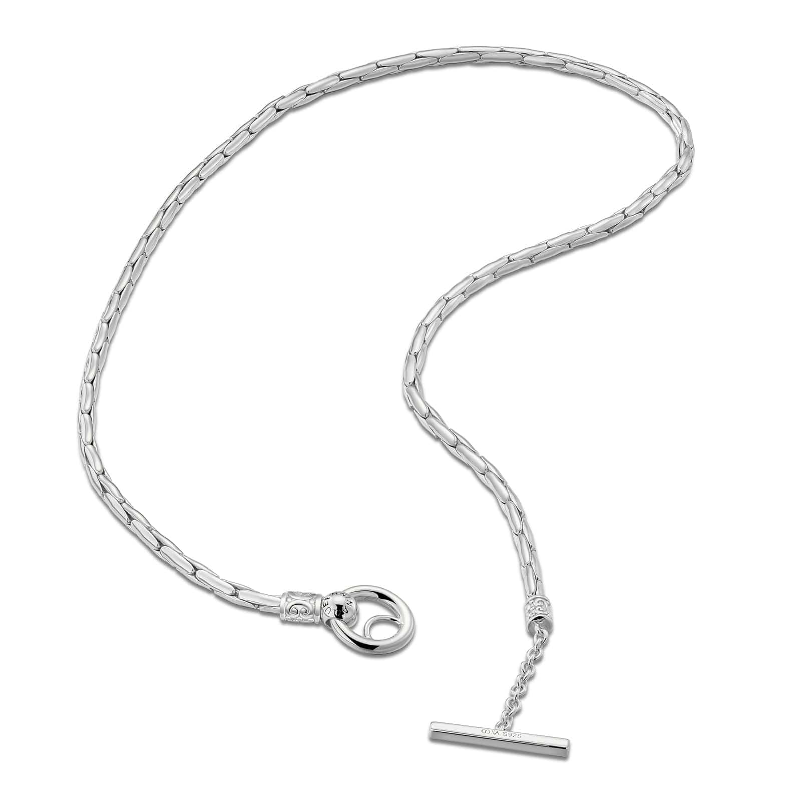 Sterling Silver Personalized Fashion Bamboo Necklace In Silver Plated - Image 4