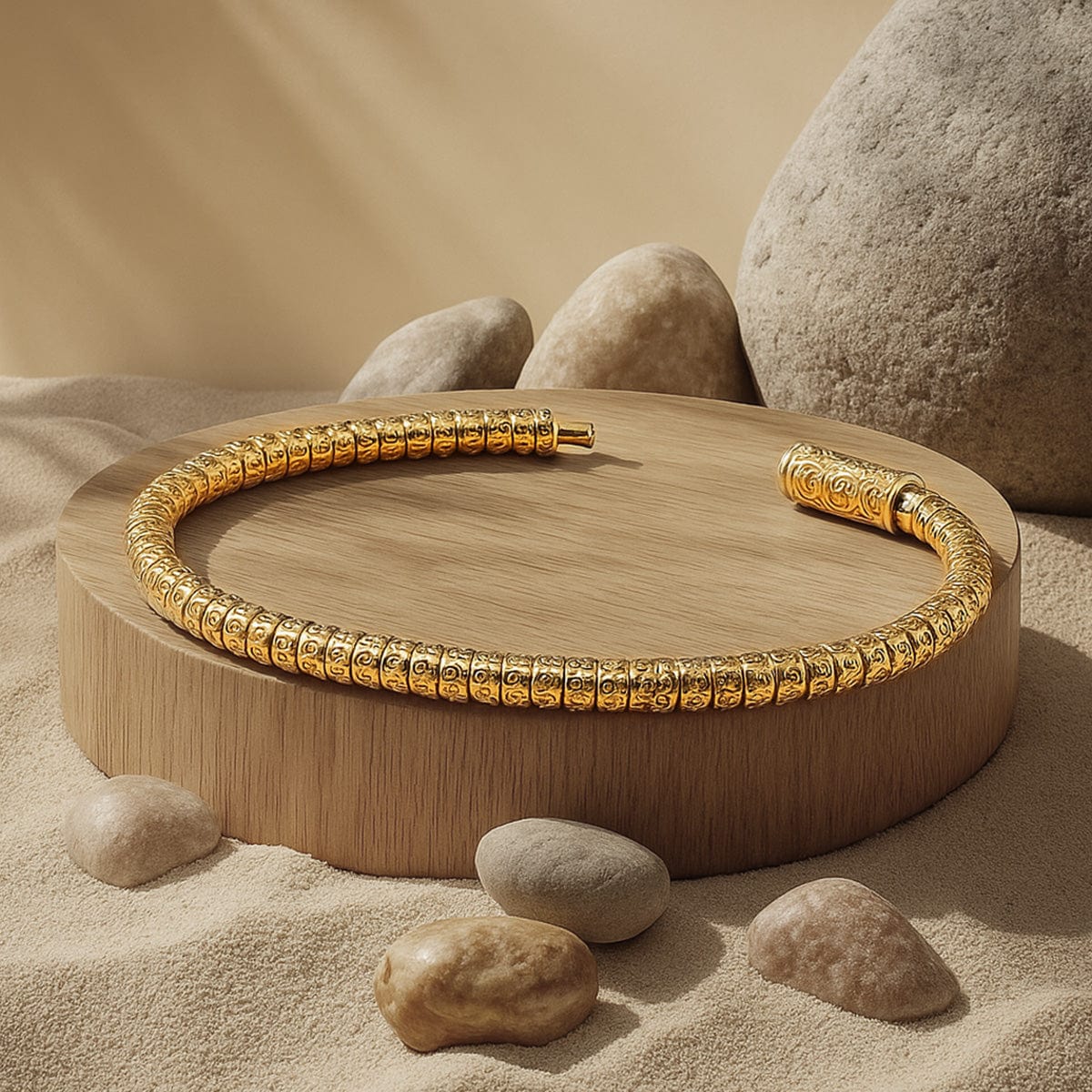 Boundless Loops Handcrafted Bracelet in Tarnish-Resistant Silver with 14K Gold Finish - Image 2